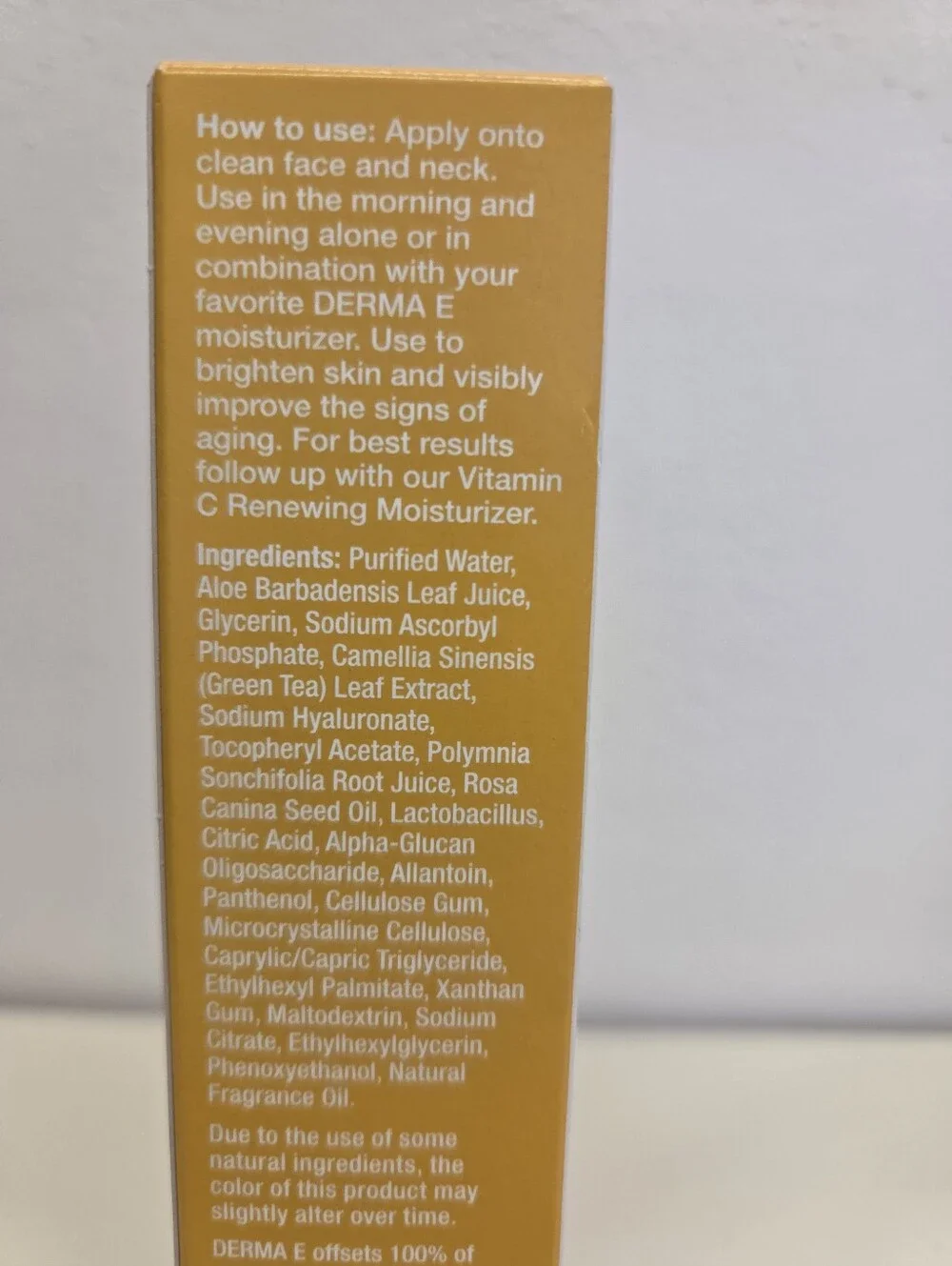 Derma E Vitamin C Concentrated Serum - White/Yellow